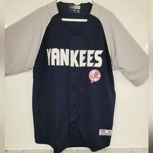 NY Yankees Jersey MLB Buttoned Up Special Edition From True Fan Genuine Merch,XL
